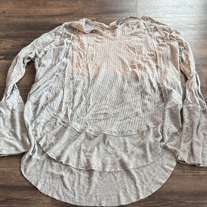Women's Gray Long Sleeve Top from free people